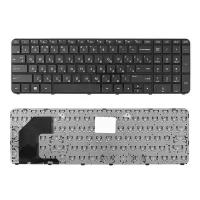 Клавиатура для ноутбука HP Pavilion Envy 15-B, 15T-B, 15-B000 Series. Плоский Enter. Черная, с черной рамкой. PN: AEU36700010