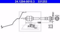 Шланг тормозной передний правый Ate 24129400103