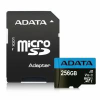 Карта памяти microSD 256GB A-DATA microSDHC Class 10 AUSDX256GUICL10A1-RA1