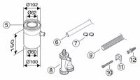 Горизонтальный элемент для отвода конденсата Bosch 60/100