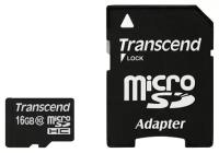 Transcend MicroSDHC 16GB Class10 (SD адаптер) (TS16GUSDHC10)