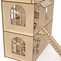 Кукольный домик ХэппиДом Premium - Коттедж с мебелью
