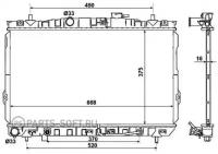 NRF 53356 РАДИАТОР ОХЛАЖДЕНИЯ ДВИГАТЕЛЯ HYUNDAI COUPE 96-