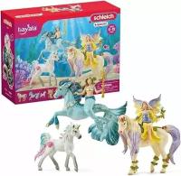 Schleich Игровой набор Bayala Фея Фейя, русалка Эйела, единорог и пони