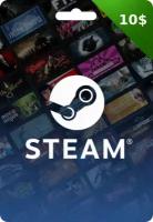 Пополнение кошелька Steam на 10 USD / Код активации США/ Подарочная карта Стим / Gift Card 10$ (США)