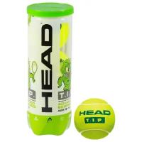 HEAD Мяч теннисный Head T.I.P Green, набор 3 штуки, фетр, натуральная резина