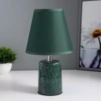 RISALUX Лампа настольная "Зеленый мрамор" Е14 1х40Вт зеленый 15х15х27 см RISALUX