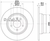 MINTEX Диск тормозной задн. X5 E53