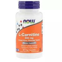 NOW - L-Carnitine (L-Карнитин) 500 мг, 60 капс