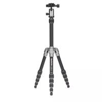 Штатив MeFoto Backpaker Travel Angel Tripods суперкомпактный с головкой, цв.титан