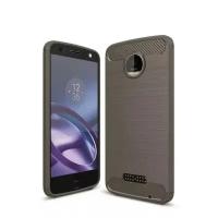 Чехол-накладка Carbon Fibre для Motorola Moto Z Force (серый)