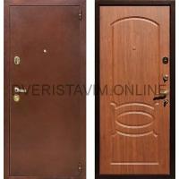 В квартиру: Дверь Йошкар-Ола-2 Орех металлическая (Сторона открывания: Левая, Размер короба - 960*2050мм)