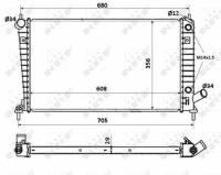 Радиатор Saab 9-5 97>09 NRF 58349