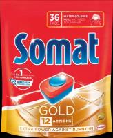 Таблетки для посудомоечной машины SOMAT Gold, 36шт