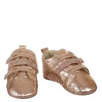 Обувь для новорожденных Кеды золотые на липучках Babywalker для новорожденных