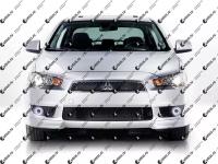 Светодиодные противотуманные фары с ангельскими глазками для Mitsubishi Lancer 10 (2007-2011)