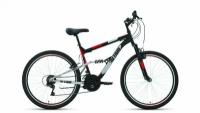Велосипед 26 FORWARD ALTAIR FS 1.0 (Двухподвес) (18-ск.) 2022 (рама 16) черный/красный