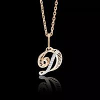 Подвеска PLATINA jewelry из золота 585 пробы с фианитом (недрагоценные вставки)