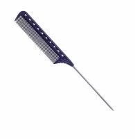 Y. S. PARK Расческа с металлическим хвостиком фиолетовая, 22 см
