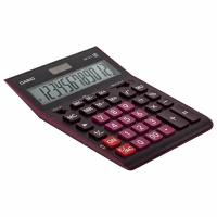 Калькулятор настольный CASIO GR-12С-WR (210х155 мм), 12 разрядов, двойное питание, бордовый, GR-12C-WR-W-EP В комплекте: 1шт