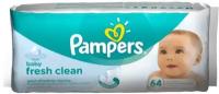 Pampers салфетки влажные сменный блок 64 шт baby fresh