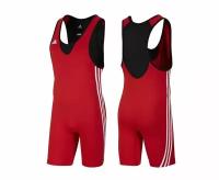 Борцовская одежда: Трико борцовское Adidas Base Wrestler красное, размер XS, артикул V13837 (Размер: XS)