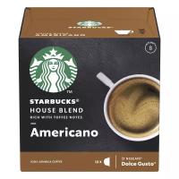 Starbucks Кофе в капсулах Starbucks House Blend Americano для Nescafe DolceGusto, 102 гр, 3 шт