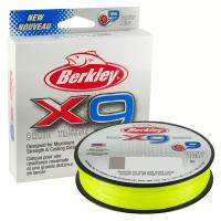 Berkley, Шнур X9 Braid, 300м, Яркозеленый, 0.20мм, 20.6кг