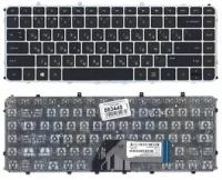 Клавиатура для ноутбука HP Envy Ultrabook (Sleekbook) 6-1253er черная с серебристой рамкой