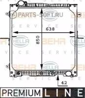 BEHR-HELLA 8MK376721171 Радиатор охлаждения двигателя