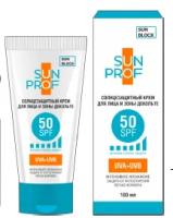 SUNPROF Крем солнцезащитный для лица и зоны декольте SPF50+ 100мл