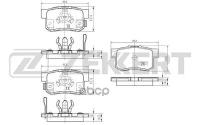 Колодки Торм. Диск. Задн. Acura Rdx Ii 12- Honda Accord Vi Viii 08- Crosstour 09- Great Wall Hove Zekkert арт. bs-1258