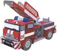 Сборная игрушка из картона "Пожарная машина"