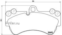 BREMBO Колодки тормозные VOLKSWAGEN TOUAREG 03/PORSCHE CAYENNE 03 передние