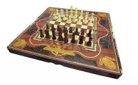 Набор игр 3 в 1 Lakshmi W5008E (шахматы, шашки, нарды)