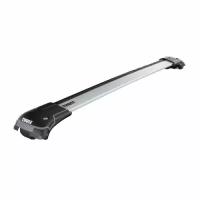 Багажник Thule WingBar Edge на крышу автомобиля Volkswagen Passat универсал 2005-2014 г. на стандартный рейлинг (серебристая крыловидная дуга)