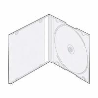 Бокс для CD/DVD дисков Slim Box, 5 шт, VS, прозрачный, CDB-sl-T5