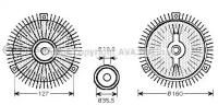 AVA MSC412 Муфта вентилятора
