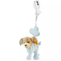 Мягкая игрушка Steiff Good Night Dog Pendant Blue (Штайф Собачка Подвесная Погремушка Спокойной ночи голубая 12 см)
