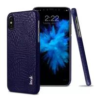 Чехол-накладка iMak Ruiyi Crocodile для iPhone X / ХS (темно-синий)