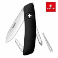 Швейцарский нож Swiza D02 Standard, 95 мм, 6 функций, черный
