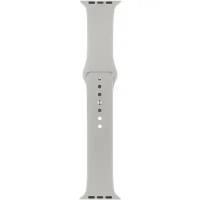 Ремешок InterStep Sport Apple Watch 42mm&44mm, силикон, Светло-серый