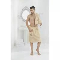 Набор для сауны мужской Pamir полотенце, килт, цвет кофейный