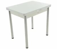 Стеклянный стол Аврора Бари белый / белый