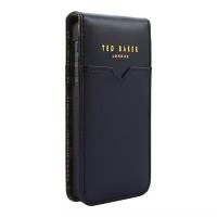 Кожаный флип-чехол Ted Baker Leather Style Flip Navy для iPhone 5/SE темно-синий 09526