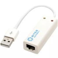 Сетевая карта RJ-45 5Bites UA2-45-02WH USB2.0 на LAN Ethernet кабель адаптер - белый