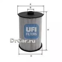 UFI Фильтр топливный, дизель