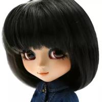 Pullip Wig Short Bob Black / Gray (Чёрно-серый парик-каре размер 22-25 см для кукол Пуллип / Дал / Биул / Исул / Таянг), Groove inc