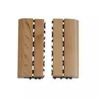 Коврик SAWO (285х115) на пол, деревянный, наборный, боковой, кедр, 2шт 595-D-SID