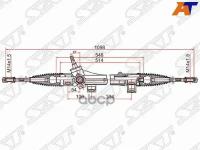 Рейка Рулевая Toyota Corolla 02- (Электрическая) Шток D=17.3 Lhd Sat арт. ST-45510-02070